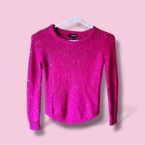 Pink Sequin Sweater